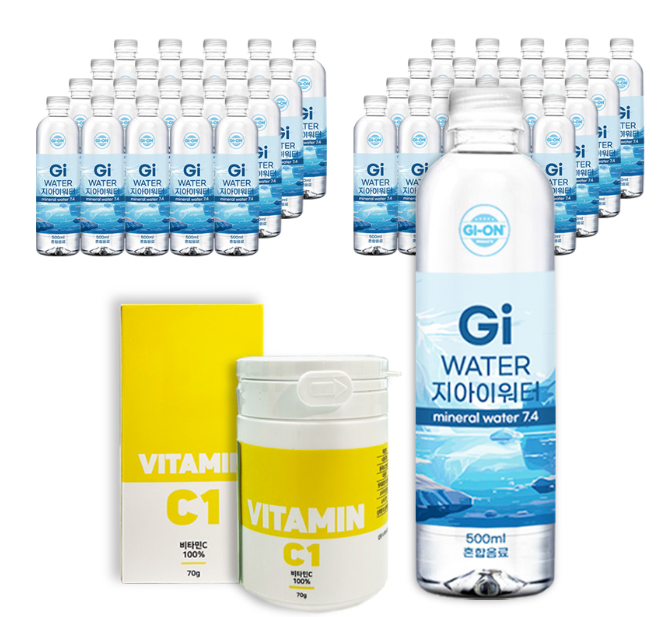 비타민 C (2개) + 지아이워터 2BOX (40팩)