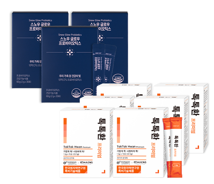 톡톡환 프리미엄 6개 + 스노우 3개